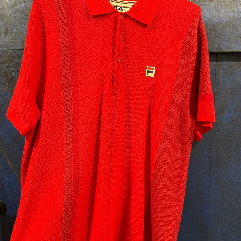 Fila Men's Retro Wool Polo Shirt